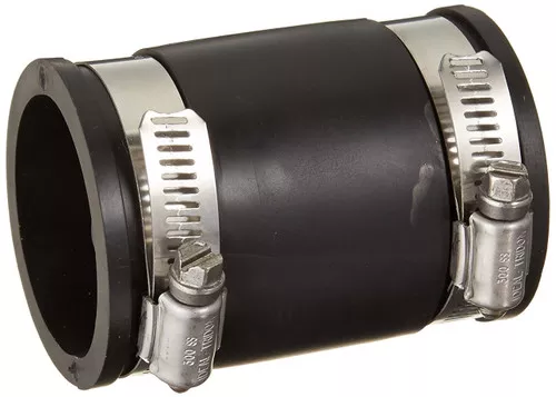 1 1/2" x 1 1/2" Flexible Coupling (CI/Plastic x CI/Plastic)