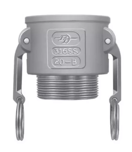 1" Part B, Aluminum Coupler x Male Pipe Threads