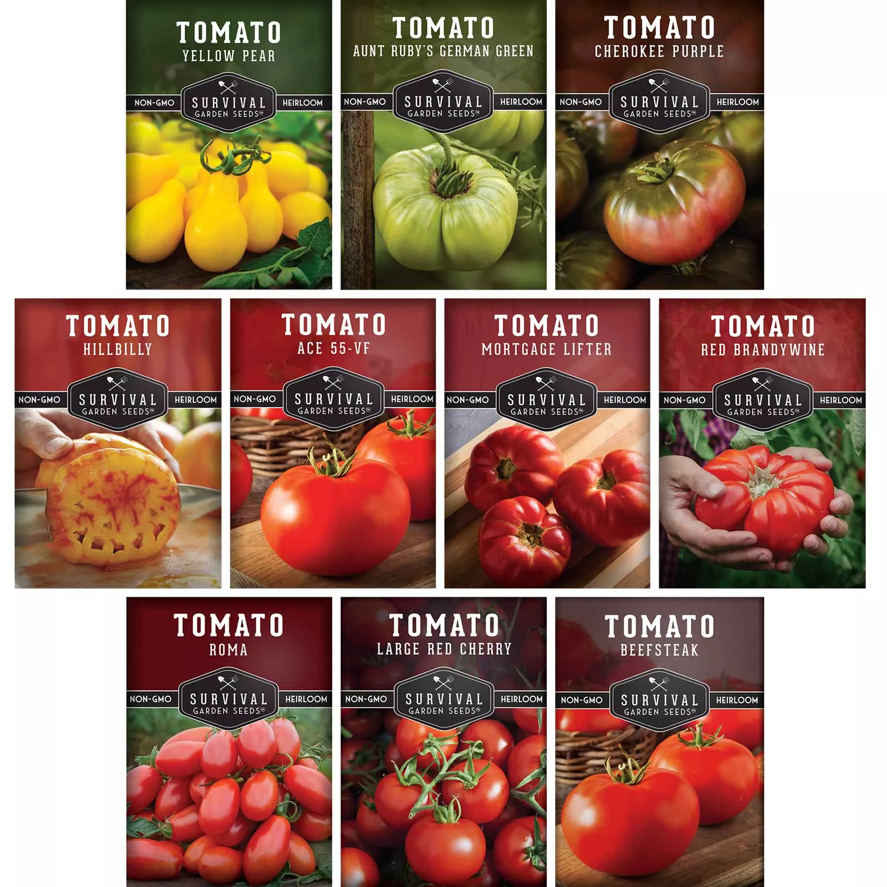 10-tomato-seed-collection-rainbow-heirloom-tomato-varieties 10 Tomato Seed Collection - A Rainbow of Heirloom Tomato Varieties
