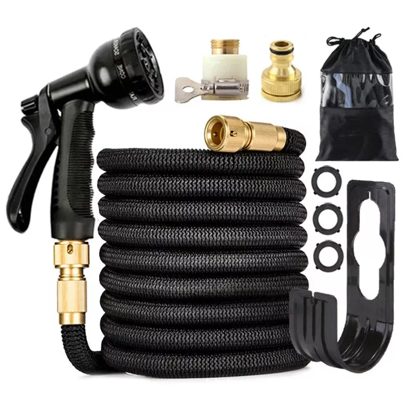 100-ft-expandable-garden-hose-with-nozzle-light-durable-kink-free-car-wash-outdo 100 - ft Expandable Garden Hose with Nozzle. Light, Durable & Kink - Free for Car Wash & Outdoor Watering