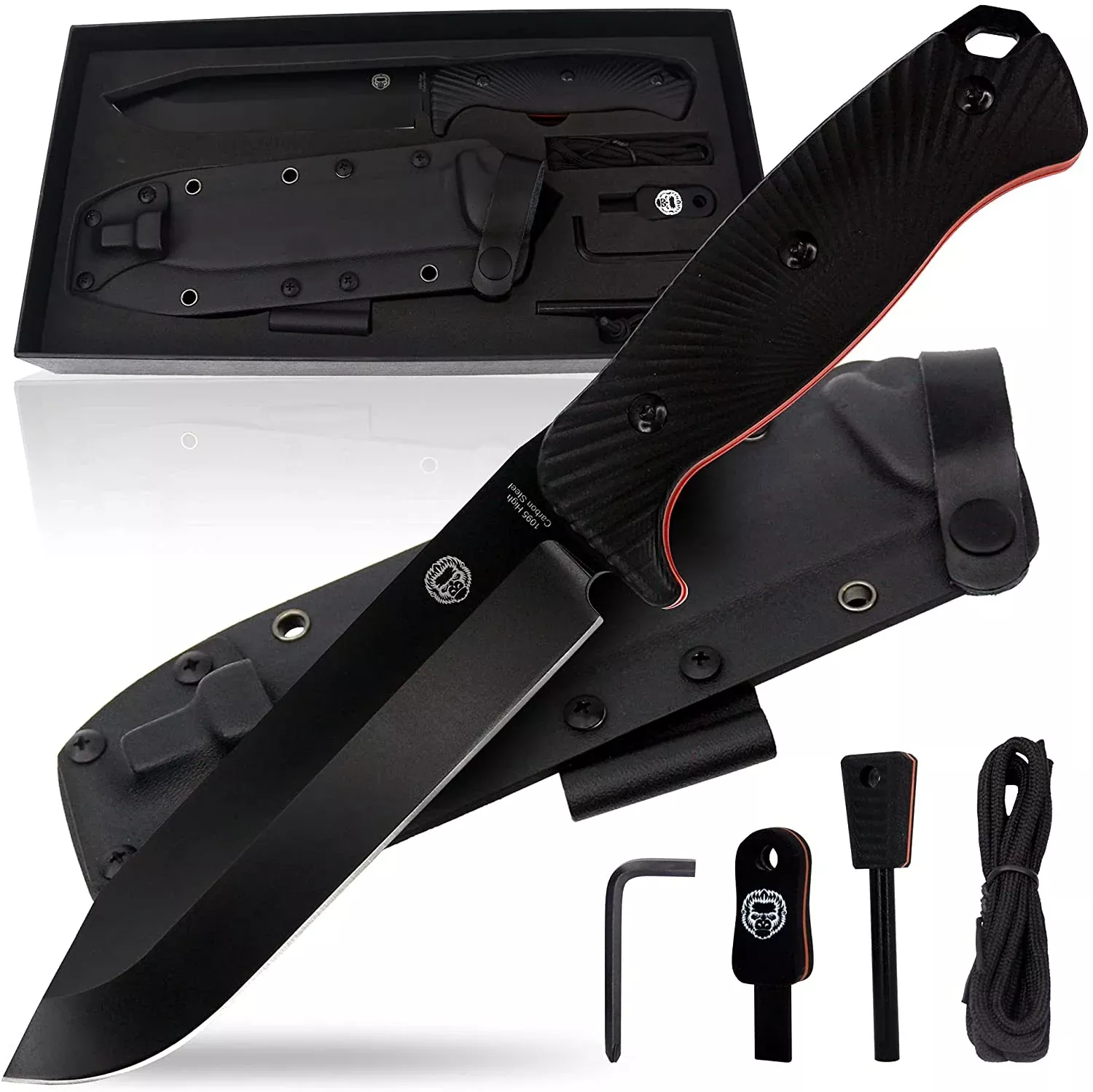 12-32-lavaline-survival-knife-with-fixed-1095-high-carbon-steel-blade 12.32" LAVALINE SURVIVAL KNIFE WITH FIXED 1095 HIGH CARBON STEEL BLADE