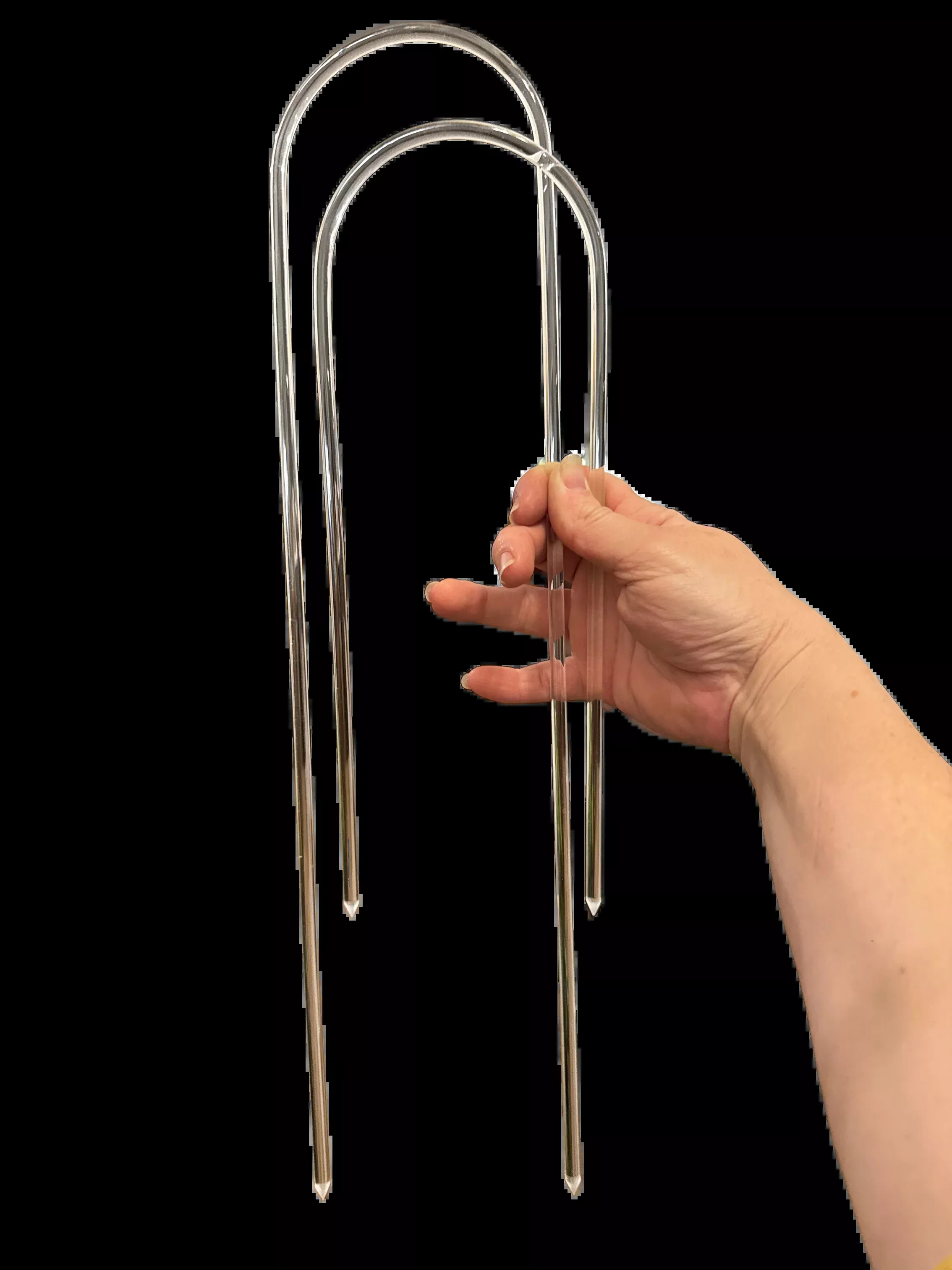 12-acrylic-u-shaped-trellis-with-pointed-ends 12" Acrylic U shaped Trellis with Pointed Ends