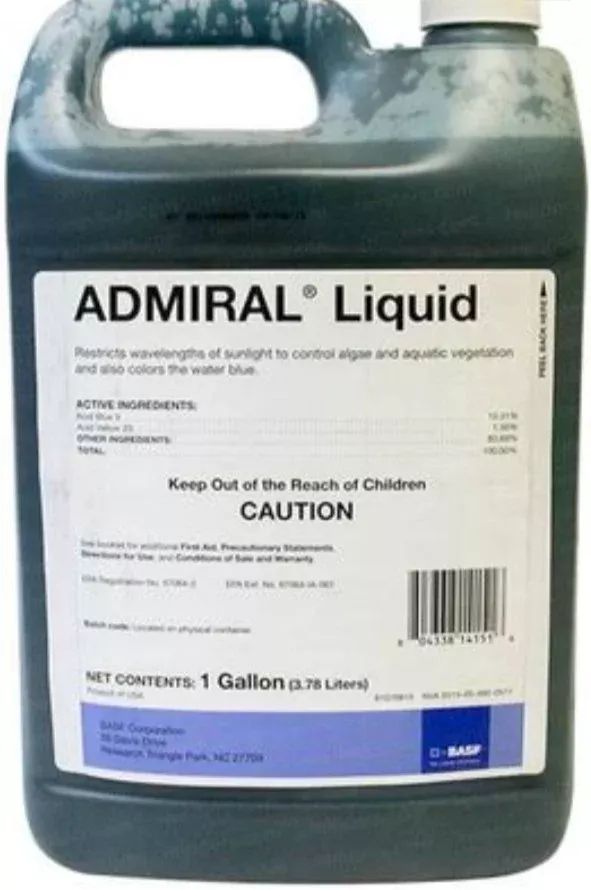 Admiral Lake & Pond Colorant, Aquatic and Algicide - 1 Gallon
