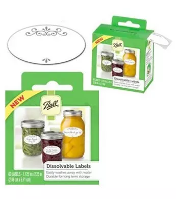 Ball Canning Jar Labels, Dissolvable, 60 pk.