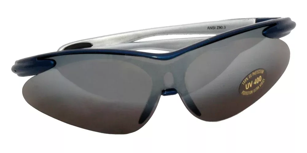Blue Frame Curved UV-Treated Safety Glasses,UV coating