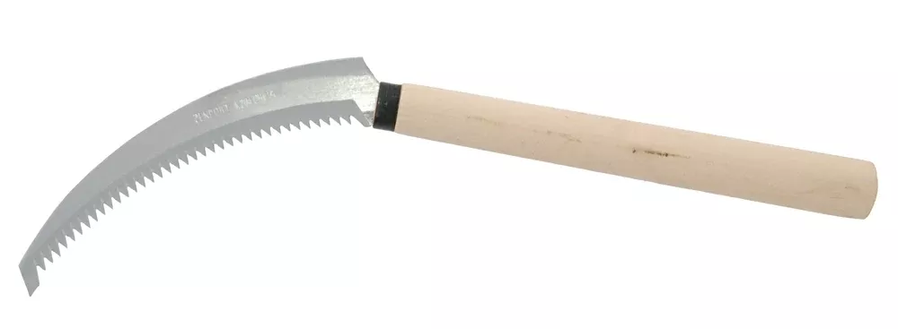 grade-serrated-stainless-6-5-sickle A+ Grade, serrated, stainless 6.5” sickle
