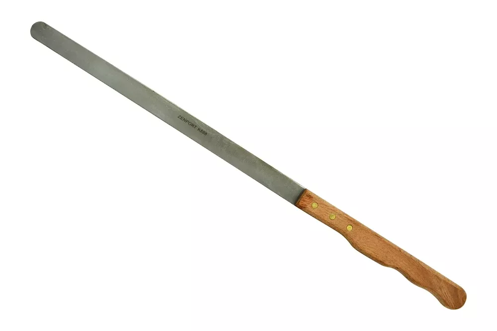 shearing-knife-16-25-stainless-blade-with-11-wood-handle Shearing Knife, 16.25” stainless blade with 11” wood handle