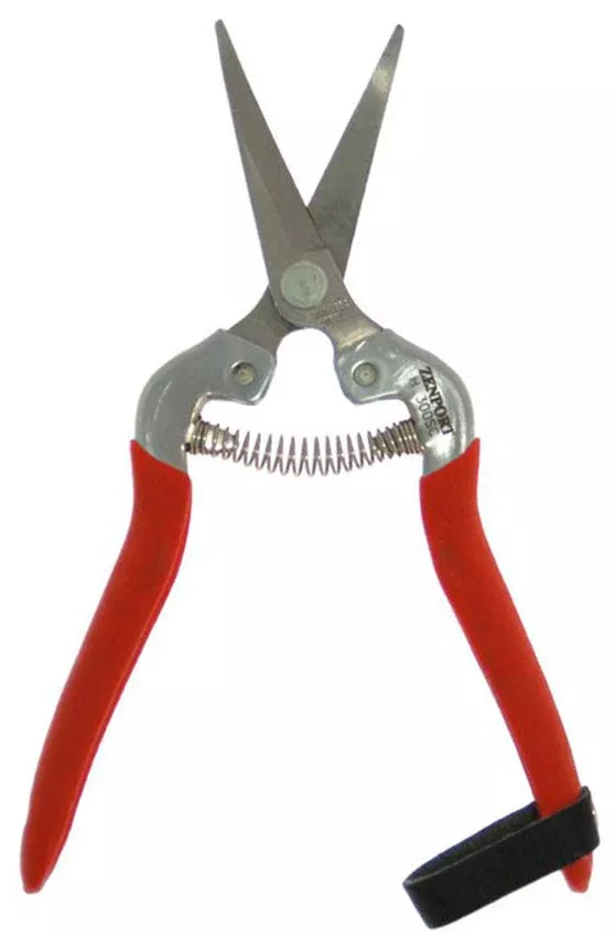stainless-steel-harvest-shear-w-long-curved-blade Stainless Steel Harvest Shear w/Long Curved Blade