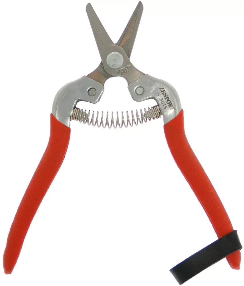 stainless-steel-harvest-shear-w-short-straight-blade Stainless Steel Harvest Shear w/Short/Straight Blade