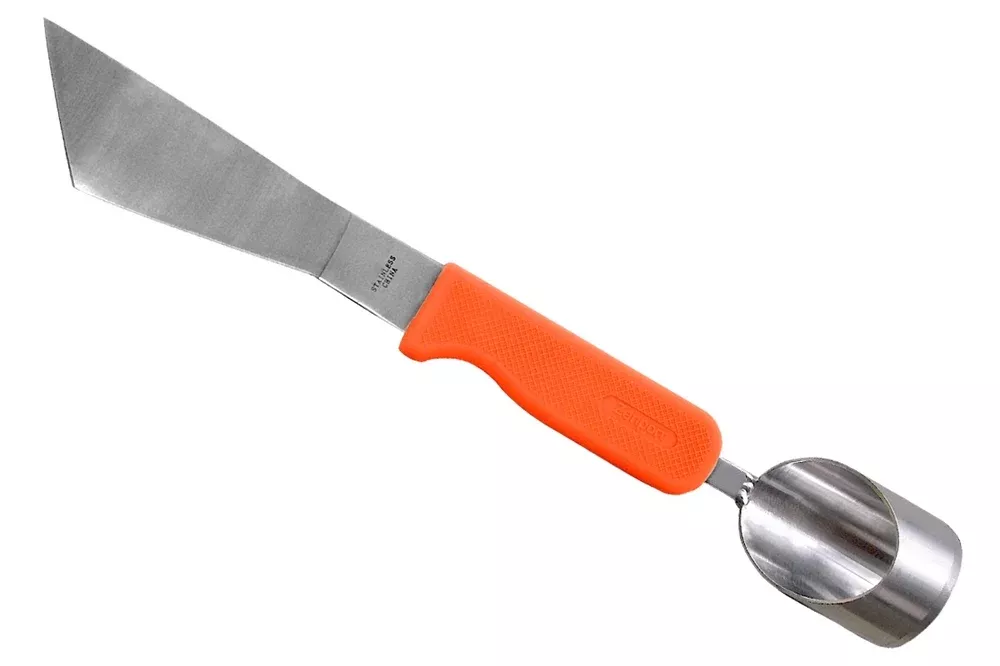 stainless-steel-lettuce-knife-with-coring-tool-embedded-in-handle Stainless Steel Lettuce Knife with coring tool embedded in handle
