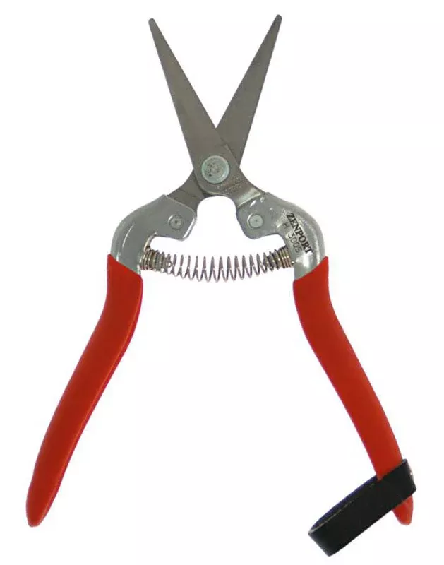 stainless-thinning-harvest-shear-w-long-straight-blade Stainless Thinning/Harvest Shear w/Long, Straight Blade