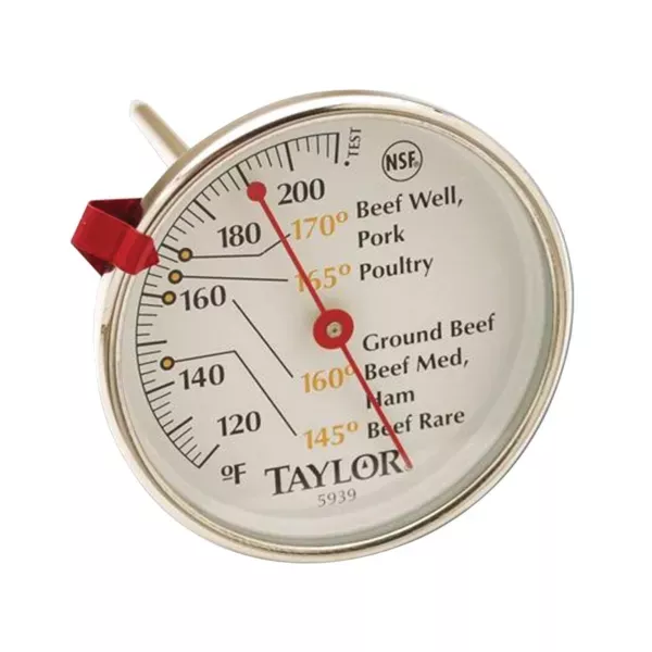 taylor-5939n-leave-in-meat-thermometer-120-to-212-deg-f-analog-display Taylor 5939N Leave-In Meat Thermometer, 120 to 212 deg F, Analog Display