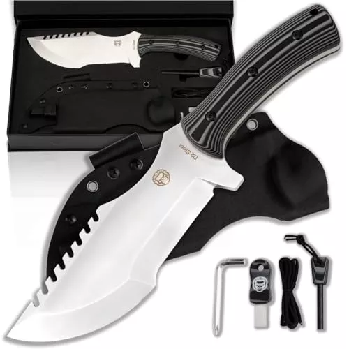 tracker-d2-steel-bushcraft-survival-knife-gift-set-black-gray The Tracker D2 Steel Bushcraft Survival Knife Gift Set (Black and Gray)