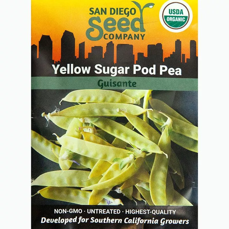 yellow-sugar-pod-snap-pea-seeds-organic Yellow Sugar Pod Snap Pea Seeds (Organic)