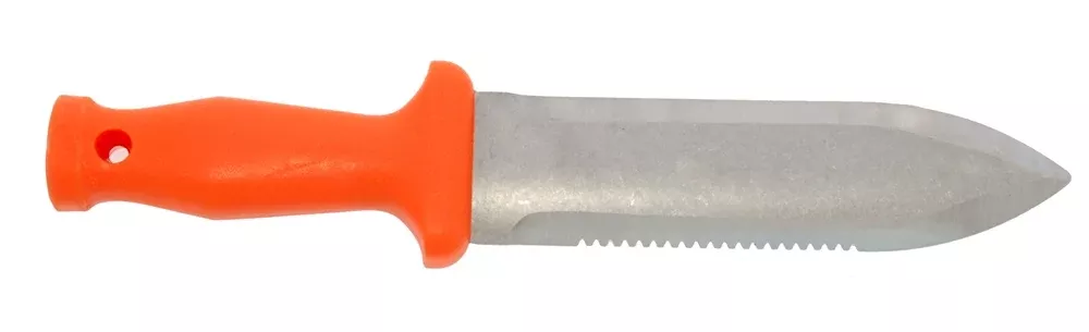 ZenBori Soil Knife, 6” Stainless, Serrated Blade
