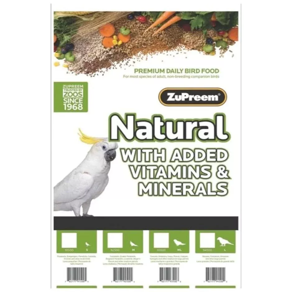 zupreem-natural-with-added-vitamins-minerals-lg-parrot ZUPREEM NATURAL WITH ADDED VITAMINS & MINERALS LG PARROT