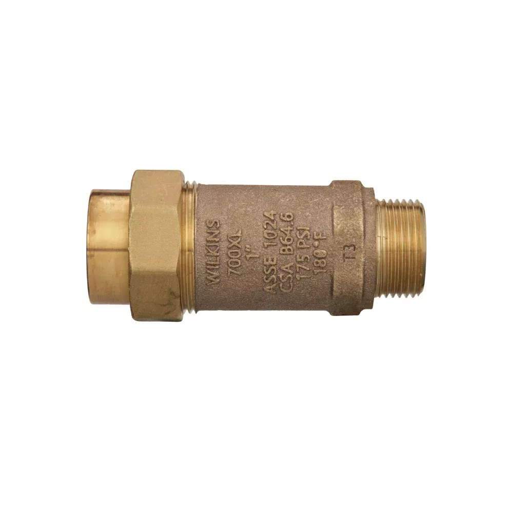 Zurn - 1MX1UF-700XL - 1'' Dual Check Valve Backflow Preventer (UNF x MPT)