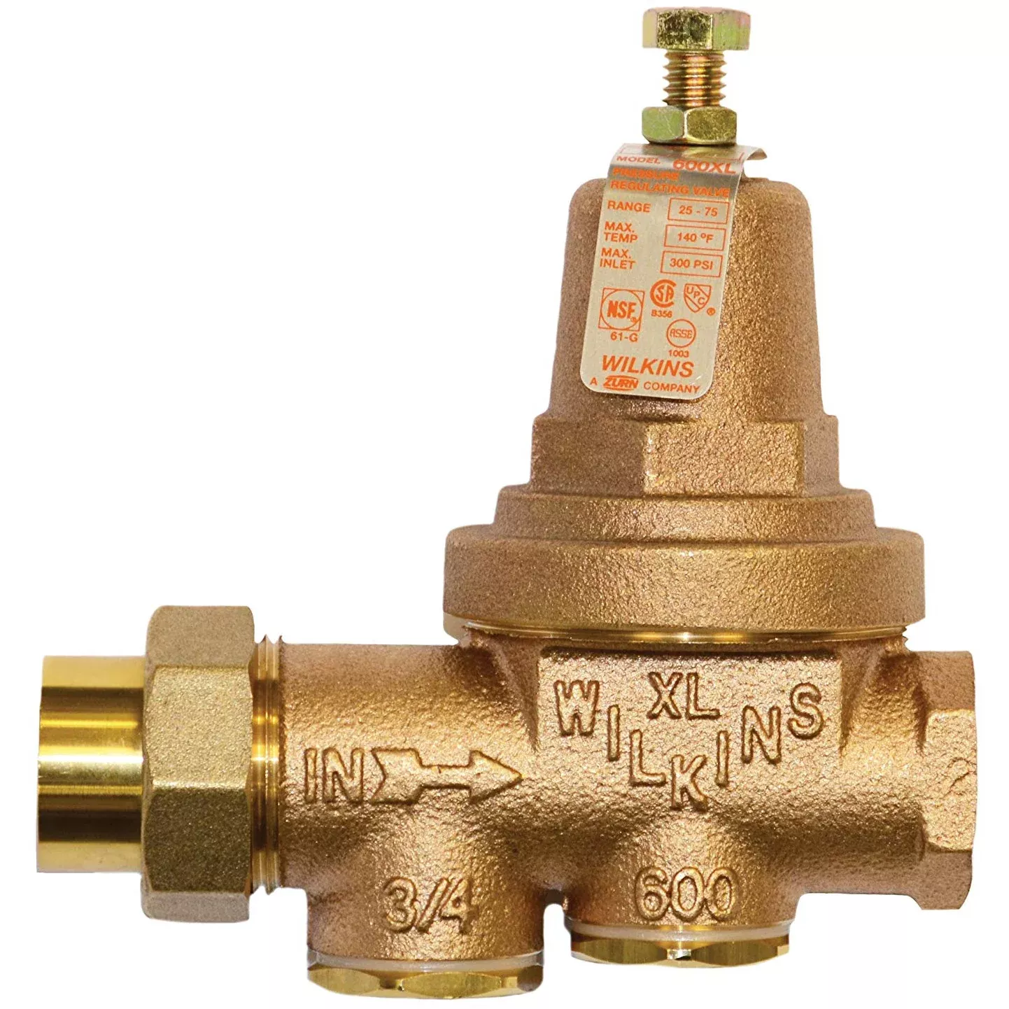 zurn-wilkins-34-600xl-600xl-fnpt-union-x-fnpt-pressure-reducing-valve-lead-free Zurn Wilkins 34-600XL 600XL FNPT Union x FNPT Pressure Reducing Valve (Lead Free)
