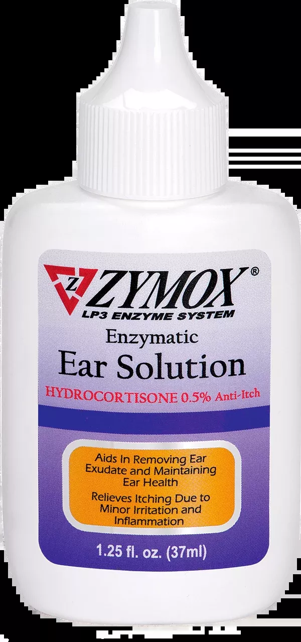 Zymox Enzymatic Ear Solution with 0.5% Hydrocortisone - 1.25 oz